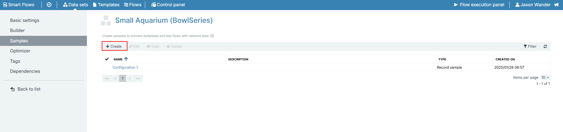 Creating a CPQ Sample +Create button.png