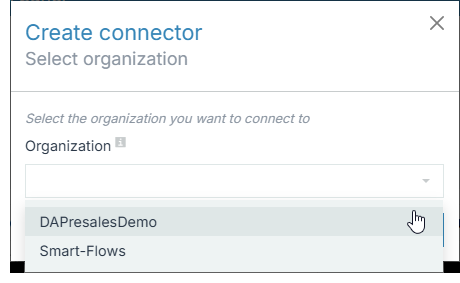 CPQ Create connector_Select organization dialog.png