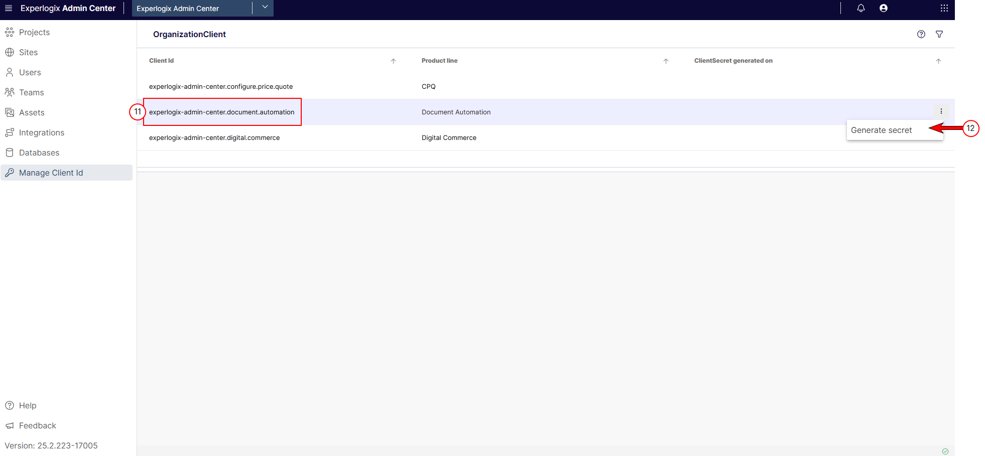 Getting Credentails from Admin Center.png