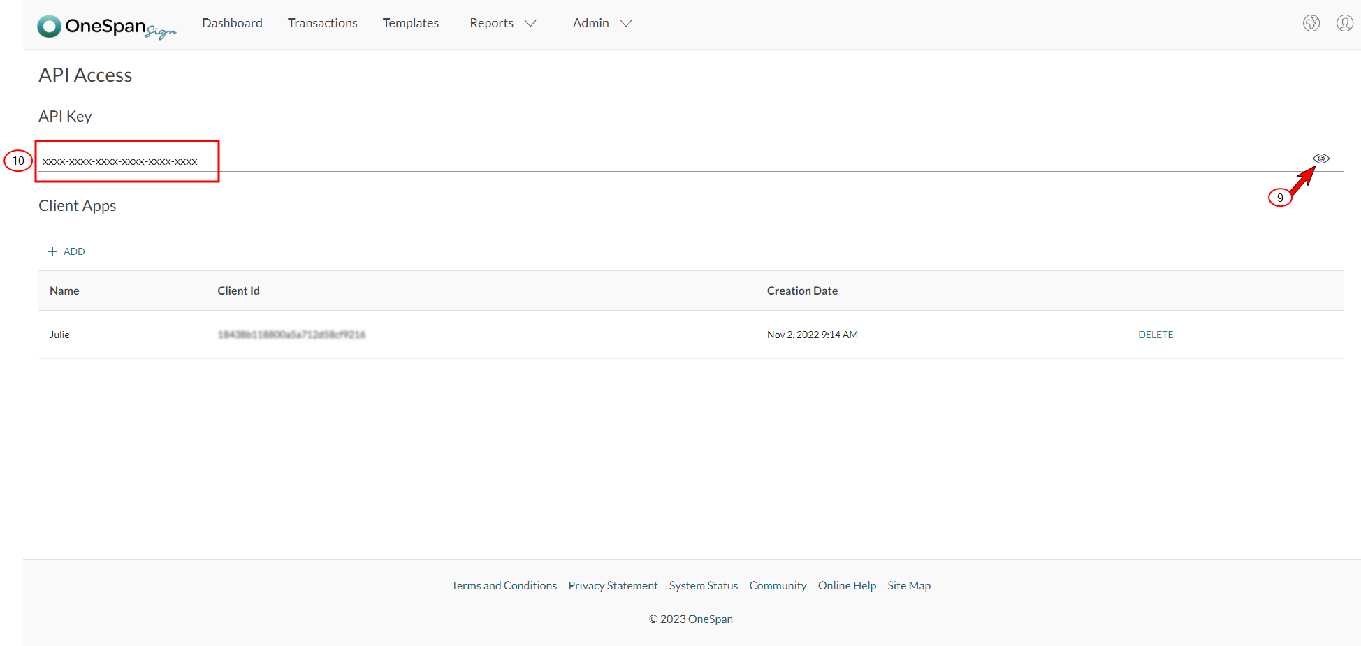 OneSpan Sign API Access.png